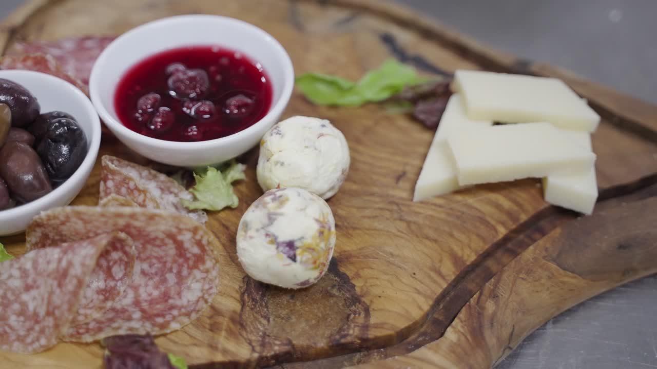 Food being prepared in the Graze Anatomy kitchen.